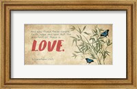 Framed 1 Corinthians 13:13 Faith, Hope and Love (Butterflies)