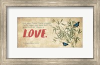 Framed 1 Corinthians 13:13 Faith, Hope and Love (Butterflies)