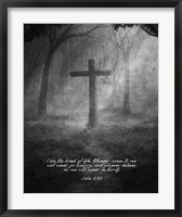 Framed John 6:35 I am the Bread of Life (Cross)