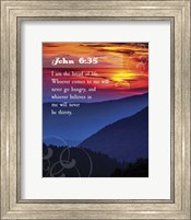 Framed John 6:35 I am the Bread of Life (Hills)