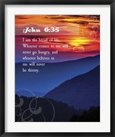 Framed John 6:35 I am the Bread of Life (Hills)