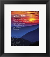 Framed John 6:35 I am the Bread of Life (Hills)