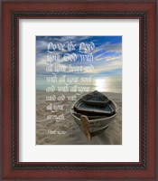 Framed Mark 12:30 Love the Lord Your God (Boat)