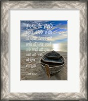 Framed Mark 12:30 Love the Lord Your God (Boat)