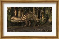 Framed Large Prestosuchus Moves Through The Brush