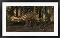 Framed Large Prestosuchus Moves Through The Brush