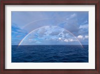 Framed Double rainbow over the Atlantic Ocean