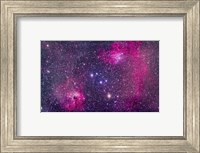 Framed Flaming Star Nebula in Auriga