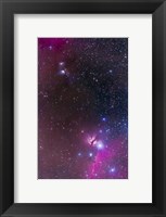 Framed Messier 78 & Horsehead Nebula in Orion