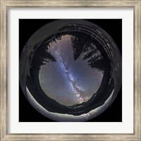 Framed Milky Way at Cameron Lake, Alberta, Canada
