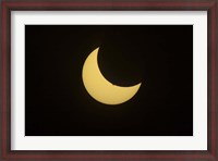 Framed Partial Eclipse of the Sun as seen from Jasper, Alberta, Canada