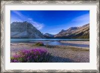 Framed Twilight on Bow Lake, Banff National Park, Canada