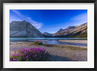 Framed Twilight on Bow Lake, Banff National Park, Canada