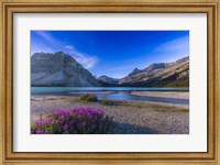 Framed Twilight on Bow Lake, Banff National Park, Canada