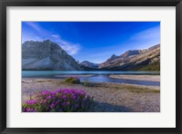 Framed Twilight on Bow Lake, Banff National Park, Canada