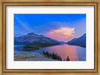 Framed Sunset at Waterton Lakes National Park, Alberta, Canada
