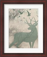 Framed Deer Solace I
