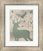 Framed Deer Solace II