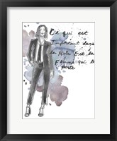 Framed Fashion Quotes III