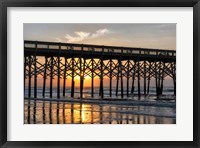 Pier Reflections II Framed Print