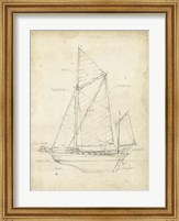 Framed Sailboat Blueprint V
