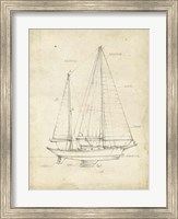 Framed Sailboat Blueprint VI