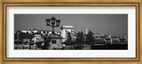 Framed Chain Bridge over Danube River, Budapest, Hungary