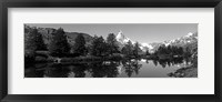 Framed Matterhorn reflecting into Grindjisee Lake, Zermatt, Valais Canton, Switzerland