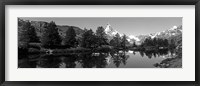 Framed Matterhorn reflecting into Grindjisee Lake, Zermatt, Valais Canton, Switzerland