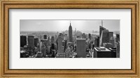 Framed Aerial view of cityscape, NY