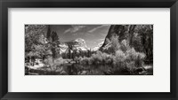 Framed Mirror Lake in Yosemite National Park, Mariposa County, California