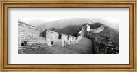 Framed Great Wall Of China, Mutianyu, China BW