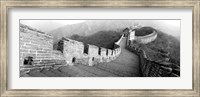 Framed Great Wall Of China, Mutianyu, China BW