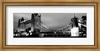 Framed Tower Bridge, London, United Kingdom (black & white)