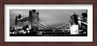 Framed Tower Bridge, London, United Kingdom (black & white)