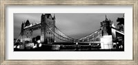 Framed Tower Bridge, London, United Kingdom (black & white)