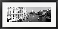 Framed High angle view of gondolas in a canal, Grand Canal, Venice, Italy