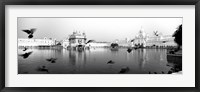 Framed Reflection of Golden Temple, Amritsar, Punjab, India (black & white)
