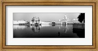 Framed Temple at the waterfront, Golden Temple, Amritsar, Punjab, India