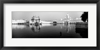 Framed Temple at the waterfront, Golden Temple, Amritsar, Punjab, India