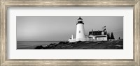 Framed Pemaquid Point Lighthouse built 1827, Bristol, Maine