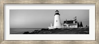 Framed Pemaquid Point Lighthouse built 1827, Bristol, Maine