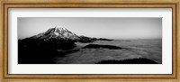 Framed Sea of clouds with mountains in the background, Mt Rainier, Washington State