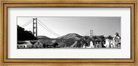 Framed Golden Gate Bridge, Crissy Field, San Francisco, California