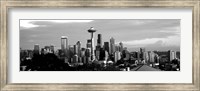 Framed City viewed from Queen Anne Hill, Space Needle, Seattle, Washington State