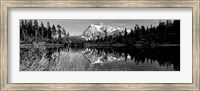 Framed Mt Shuksan and Picture Lake, North Cascades National Park, Washington State