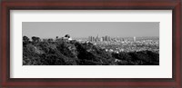 Framed Griffith Park Observatory, Los Angeles, California BW