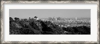 Framed Griffith Park Observatory, Los Angeles, California BW