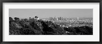 Framed Griffith Park Observatory, Los Angeles, California BW