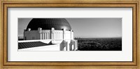 Framed Observatory with cityscape in the background, Griffith Park Observatory, LA, California